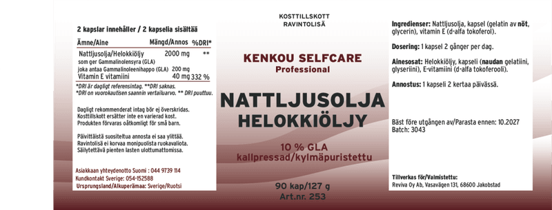 Nattlysolje 90 kapsler